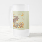 ムースすり付きマグカップ フロストグラスビールジョッキ (正面左)