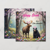 ムースとアメリカの黒熊とバニーの耳 シーズンカード (正面/裏面)