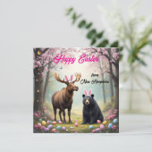 ムースとアメリカの黒熊とバニーの耳 シーズンカード (スタンド正面)