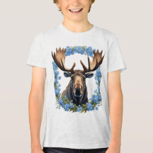 ムースとアラスカのアルパイン筋炎の花