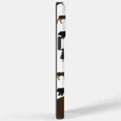 ムースとクマの素朴携帯電話ケーモノグラムのス Case-Mate iPhoneケース (裏面 / 右)