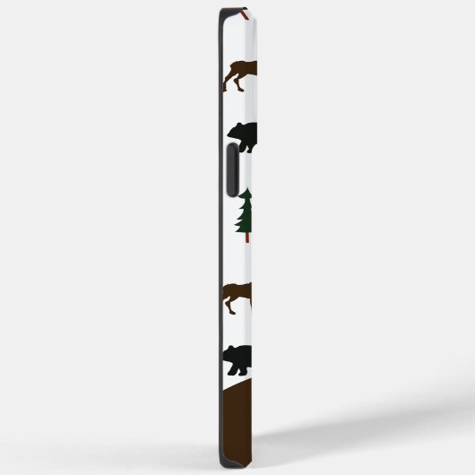 ムースとクマの素朴携帯電話ケーモノグラムのス Case-Mate iPhoneケース (裏面 / 右)