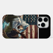 ムースと山のアートワーク iPhoneケース (裏面横)
