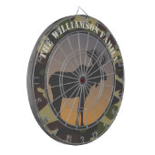 ムースと迷彩柄 ダーツボード (正面左)