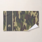 ムースと迷彩柄 バスタオルセット (ハンドタオル)