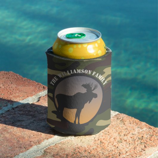 ムースと迷彩柄 缶クーラー (インサイチュ プール)