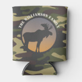 ムースと迷彩柄 缶クーラー (正面)