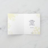 ムースのクリスマスグリーティングカード。 シーズンカード (内部)