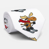 ムースのスキーヤー漫画 |背景色の選択 ネクタイ (ロール)