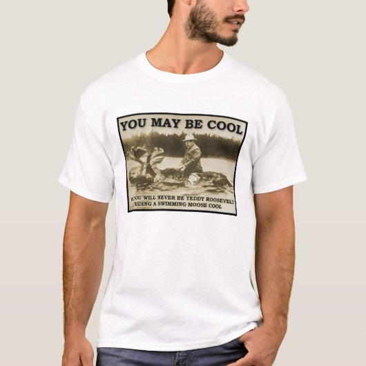 ムースのテディベア 面白いTシャツ Tシャツ (正面)