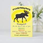 ムースの漫画イラスト 招待状 (スタンド正面)