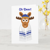 ムースの頭のバームーセバ親愛! カード (黄色い花)