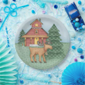 ムースアットキャビン ペーパープレート (パーティー)