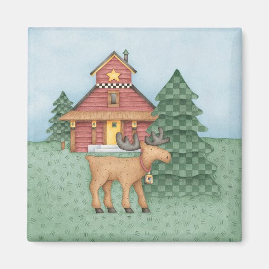 ムースアットキャビン マグネット (正面)