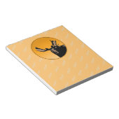 ムースアットサンセット – オリジナルワイルドライフアート ノートパッド (アングル)