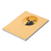 ムースアットサンセット – オリジナルワイルドライフアート ノートパッド (回転)