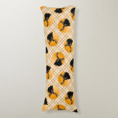 ムースアットサンセット – オリジナルワイルドライフアート ボディピロー (正面縦)