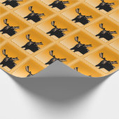 ムースアットサンセット – オリジナルワイルドライフアート ラッピングペーパー (角)