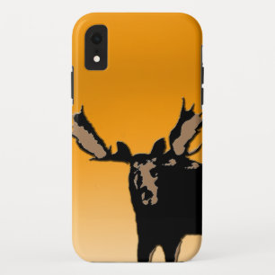ムースアットサンセット – オリジナルワイルドライフアート iPhone XRケース