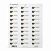 ムースインザスノウヴィンテージフォレストホリデイ ラベル (フルシート)