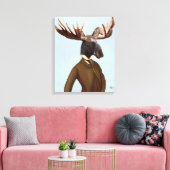 ムースインスーツポートレート キャンバスプリント (インサイチュ (リビング))