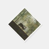 ムースインフォレストイラストレーション スタンダードカクテルナプキン (角)