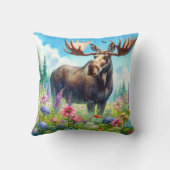 ムースインフラワーズコットン装飾用クッション クッション (裏面)