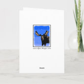 ムースイン冬オリジナル野生動物 シーズンカード (裏面)