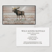 ムースウッドキャビン素朴ベッドアンドブレックファースト 名刺 (正面/裏面)