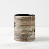 ムースウッド絵画ズ素朴スタイル ツートーンマグカップ (中央)