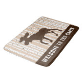 ムースエルク樺の木ツリーズ素朴ロッジキャビン バスマット (アングル)