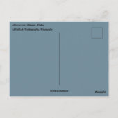 ムースオンユナ湖ブリティッシュコロンビアカナダ ポストカード (裏面)