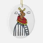 ムースオンローラーコースター |背景色の選択 セラミックオーナメント (右)