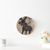 ムースオン木時計3 ラウンド壁時計 (ホーム)
