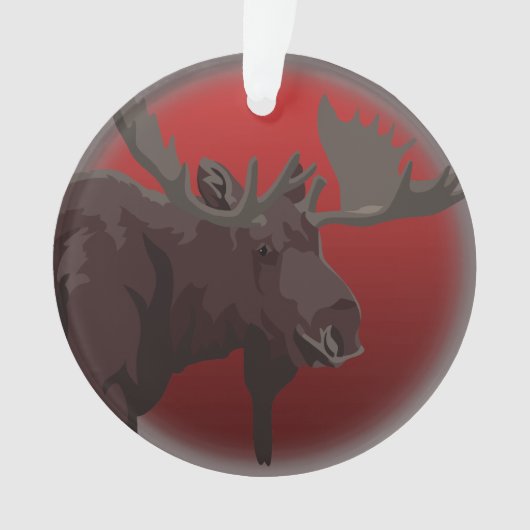 ムースオーナメントムースアートクリスマスデコレーション オーナメント (正面)