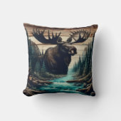 ムースオーバールー威厳のあるンセリーンリバーランドスケープ クッション (正面)