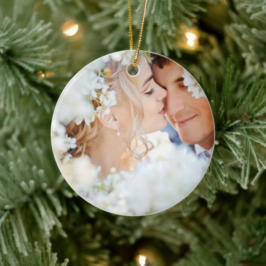 ムースカントリークリスマスフォトオーナメント セラミックオーナメント (ツリー)