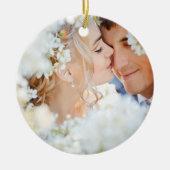 ムースカントリークリスマスフォトオーナメント セラミックオーナメント (正面)