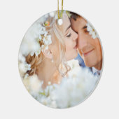 ムースカントリークリスマスフォトオーナメント セラミックオーナメント (左)