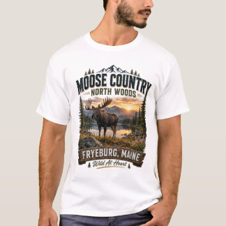 ムースカントリー ノースウッズ フライバーグ メイン ティーンTシャツ Tシャツ