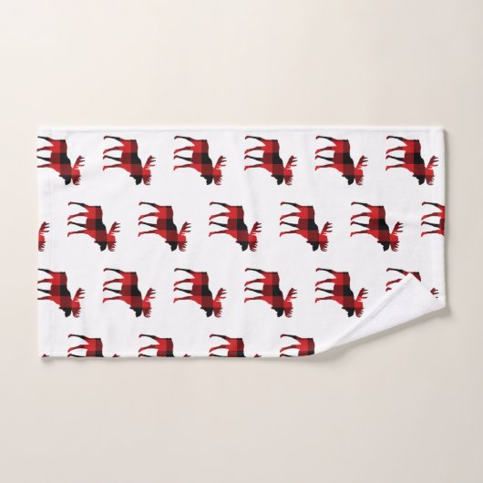 ムースキャビン確認模様浴用タオルセット バスタオルセット (ハンドタオル)