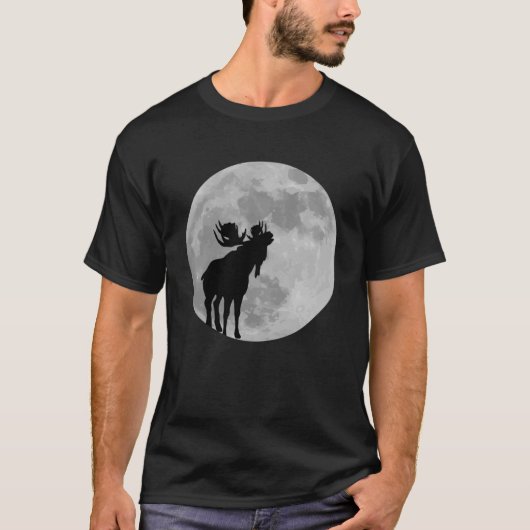 ムースクールムーンハウリングムース Tシャツ (正面)