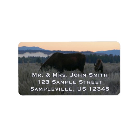 ムースグレーズアットサンライズアットグランドテトン ラベル (正面)