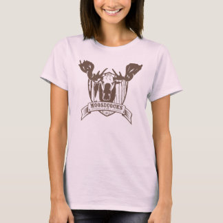 ムースコックレディースベビーブルー Tシャツ