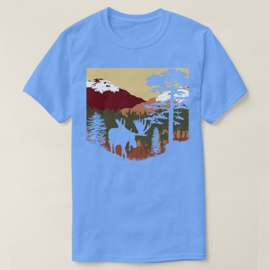 ムースサンセットTシャツ Tシャツ (デザイン正面)