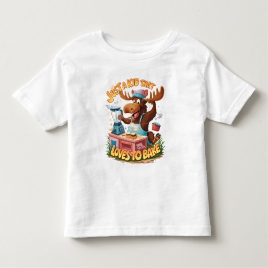 ムースシェフ料理アップアストーム トドラーTシャツ (正面)