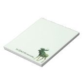 ムースシルエットカモフラージュおもしろい引用文 ノートパッド (回転)