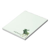 ムースシルエットカモフラージュおもしろい引用文 ノートパッド (回転)