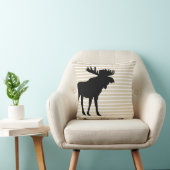 ムースシルエットストライプパターン装飾用クッション クッション (椅子)