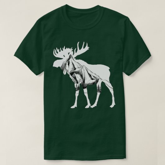 ムーススケッチ Tシャツ (デザイン正面)